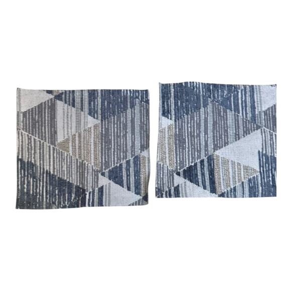 Upholstery Fabric squares 18" x 20" blue gray beige palette multi patterns - Picture 3 of 9